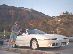 Click to see Me and Keith's Car in front of the famous Hollywood sign - Large
