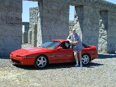 Click to see Me and My Baby in front of the Columbia River Gorge Stonehenge - Large