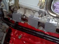 Click to see the Helicoil inserts in the exhaust manifold (closeup) - Large
