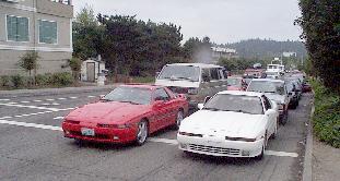 Chris and Keith take point in ferry line