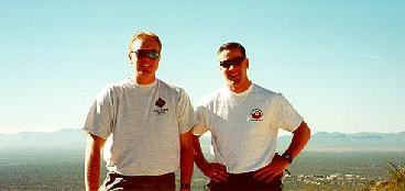 Click to see Tim and I at the scenic overlook above Old Tucson Studios - Large