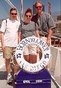 Click to see Dane, De and Me boarding the San Diego Bay HornBlower Cruise - Large