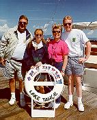 Click to see Dad, Sis, Mom and Me on the loading pier for the M.S. Dixie II - Large