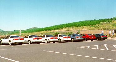Click to see parking lot lineup from the rear - Large
