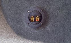 Click to see Custom Woofer Box 24k Gold Connectors - Large