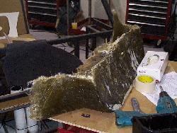 Click to see fiberglass roughout (back) - Large